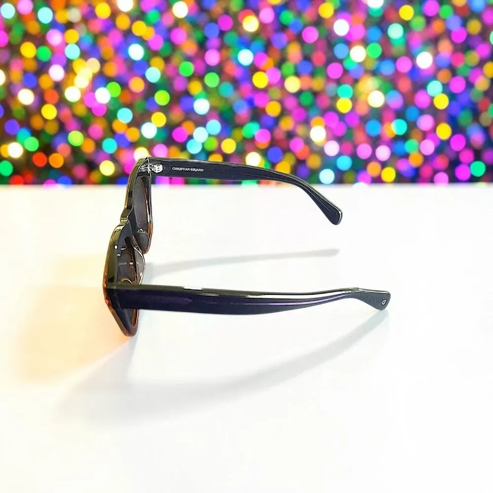 CHRISTIAN SIRIANO Nelly Sunglasses in Puple Gold Brand New in Box With Hard Case